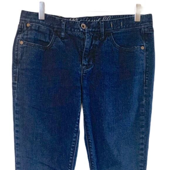 Madewell Women's Jeans Slim Fit 8" Mid Rise Ankle Dark Blue Indigo Wash Size 28 - Picture 3 of 7